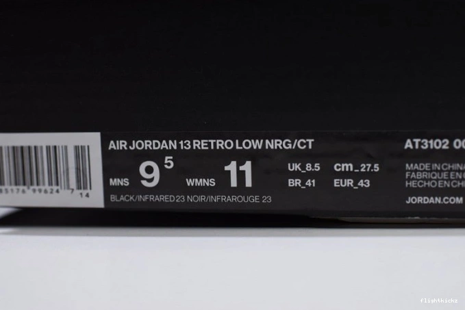 x AT3102-006 Air Infrared Jordan Black 13 Clot Low 0904